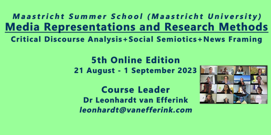 Media Representations and Research Methods Summer School